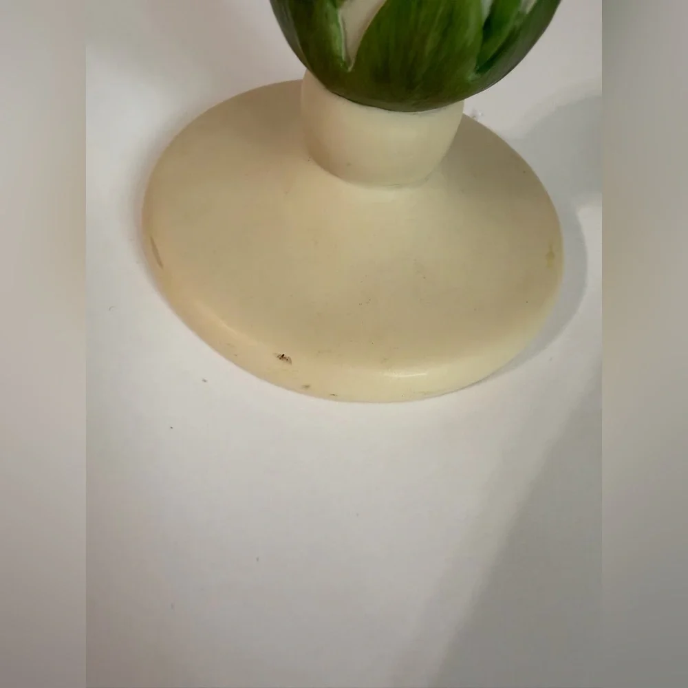 Ibis and Orchid Design Gerber Daisy Bonded Marble Table Vase Retired